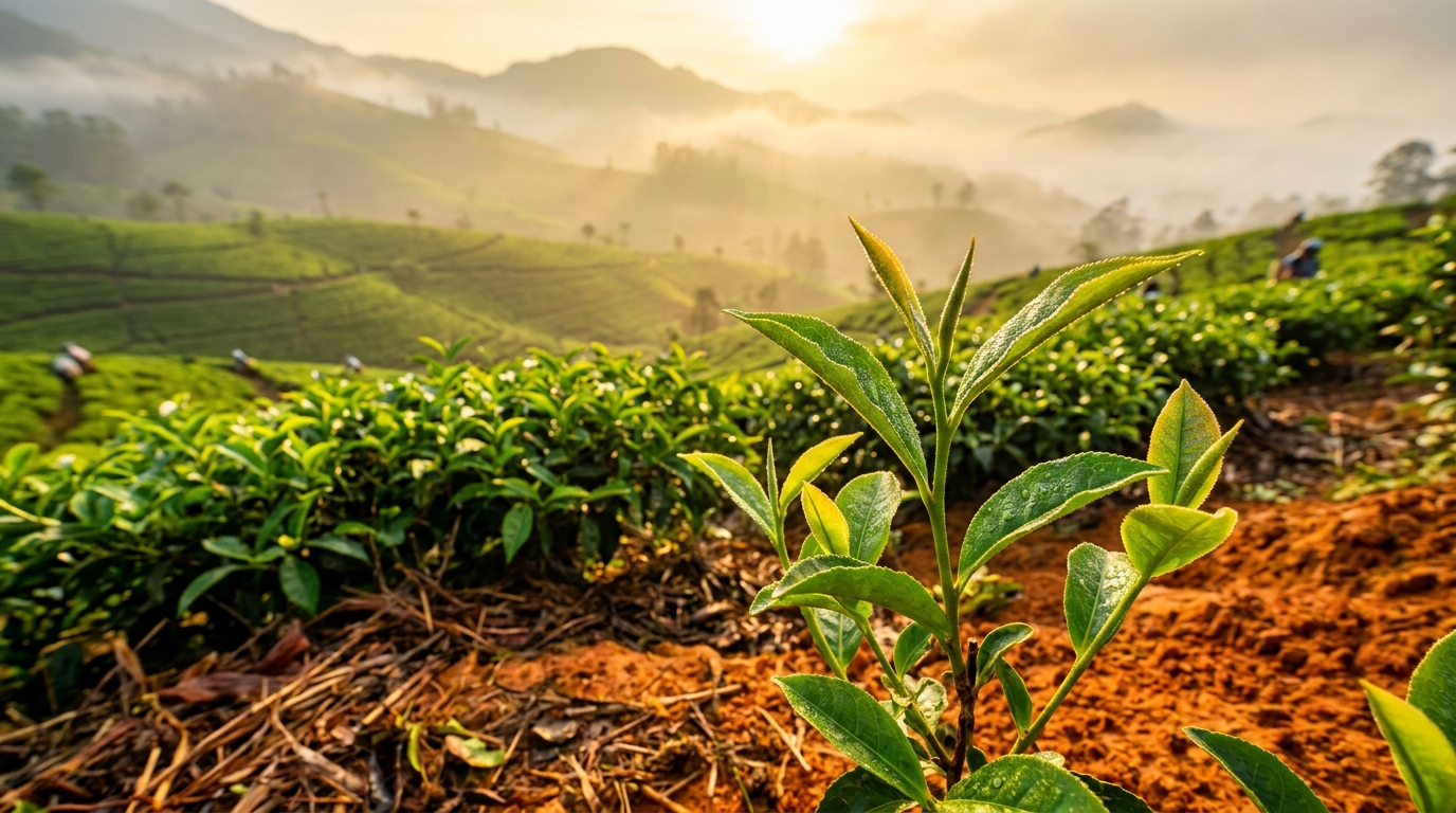 Ceylon Tea Mountain Soil: How Earth and Minerals Craft Sweeter Tea | 100% Pure Ceylon Tea Authentic Ceylon Tea editorial photography: Ceylon Tea Mountain Soil: How Earth and Minerals Craft Sweeter Tea showcasing Brewing & Tea Expertise, single-origin terroir, and hand-picked orthodox leaf quality