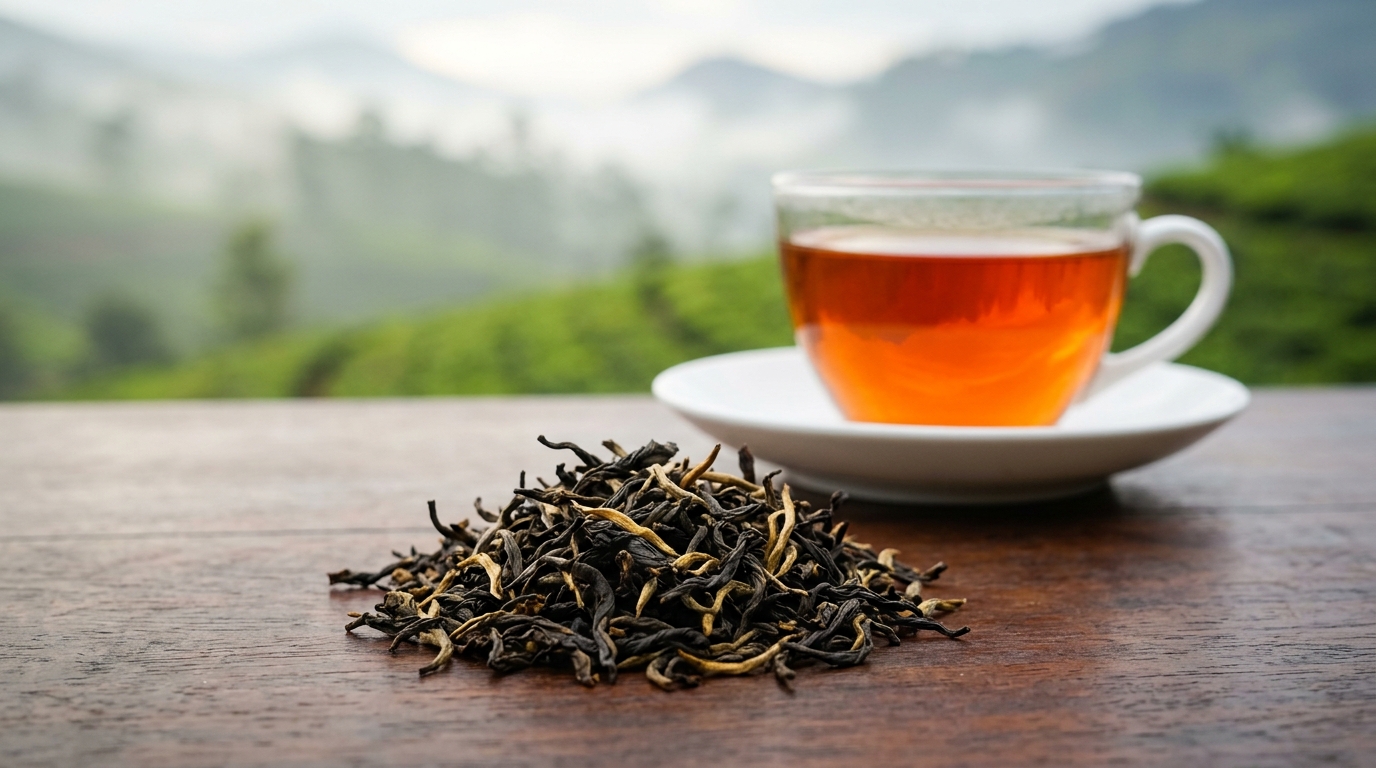From Green Leaves to Brisk Black Tea: The Natural Oxidation Process Explained | 100% Pure Ceylon Tea Authentic Ceylon Tea editorial photography: From Green Leaves to Brisk Black Tea: The Natural Oxidation Process Explained showcasing Brewing & Tea Expertise, single-origin terroir, and hand-picked orthodox leaf quality
