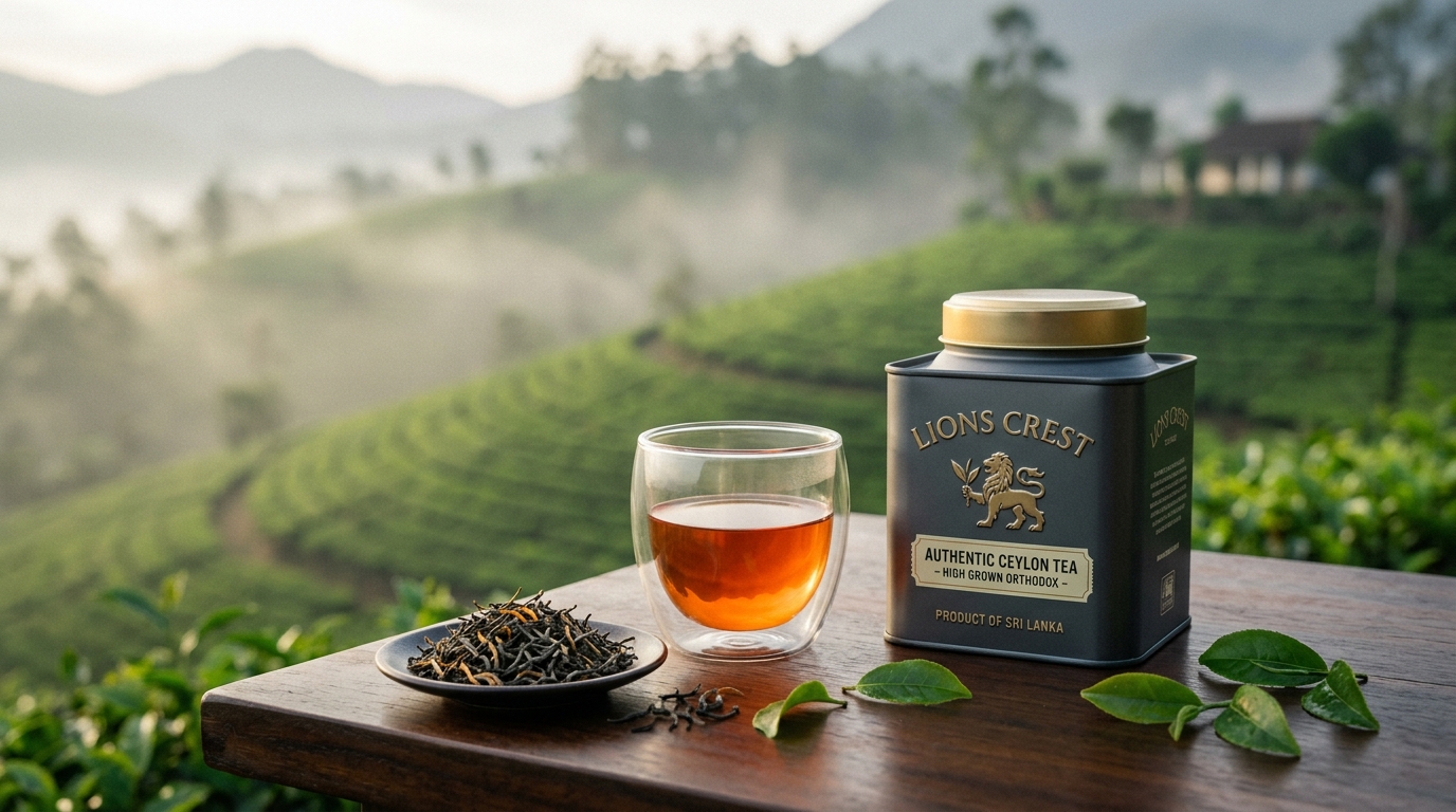 Packed in Sri Lanka: The Future of Tea | 100% Pure Ceylon Tea Authentic Ceylon Tea editorial photography: Packed in Sri Lanka: The Future of Tea showcasing Market Intelligence, single-origin terroir, and hand-picked orthodox leaf quality
