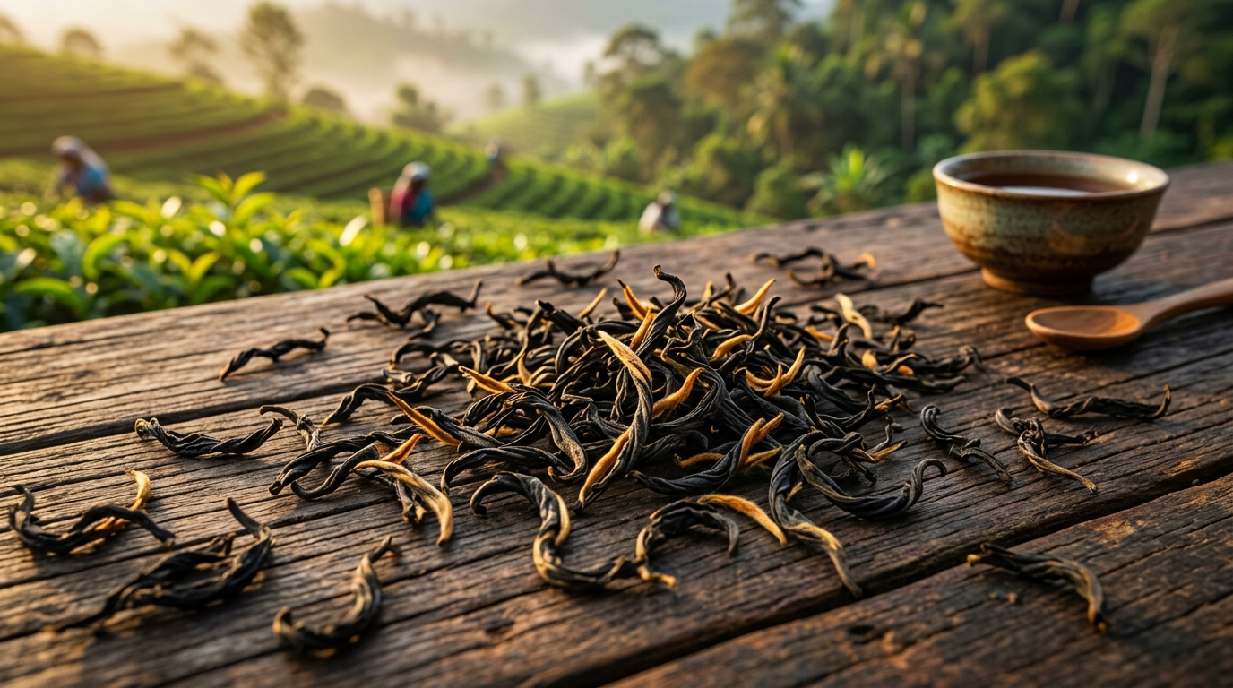 Ruhuna and Sabaragamuwa: The Bold Soul of Ceylon Tea | 100% Pure Ceylon Tea Authentic Ceylon Tea editorial photography: Ruhuna and Sabaragamuwa: The Bold Soul of Ceylon Tea showcasing Regional Highlights, single-origin terroir, and hand-picked orthodox leaf quality